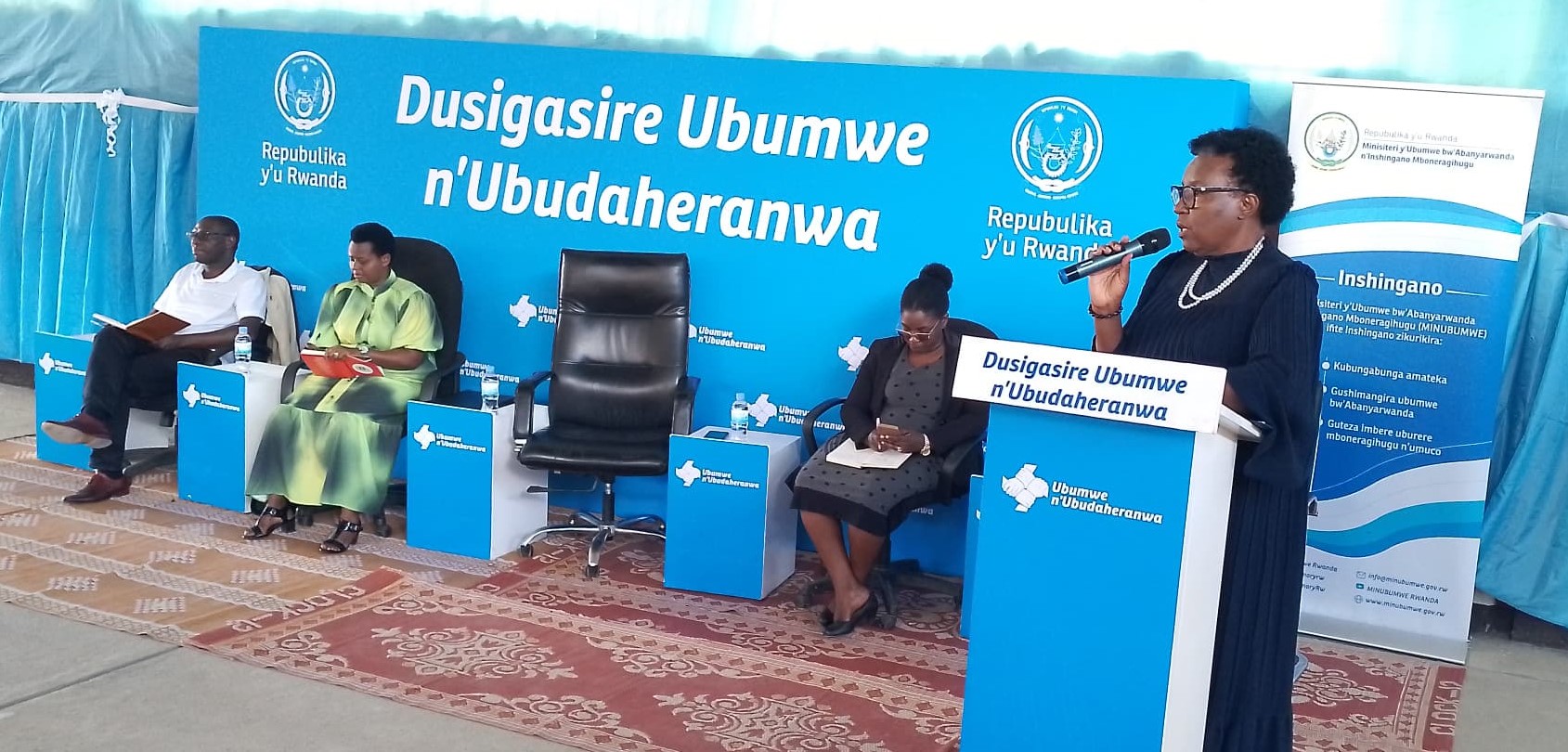 A CONFERENCE WITH WOMEN INMATES PREPARING FOR REINTEGRATION AFTER SERVING THEIR SENTENCES RELATED TO THE GENOCIDE AGAINST THE TUTSI 1994